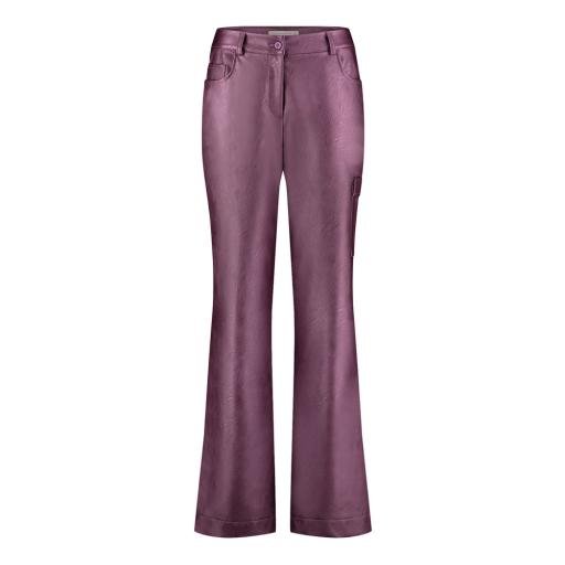 Selina metallic leather trousers