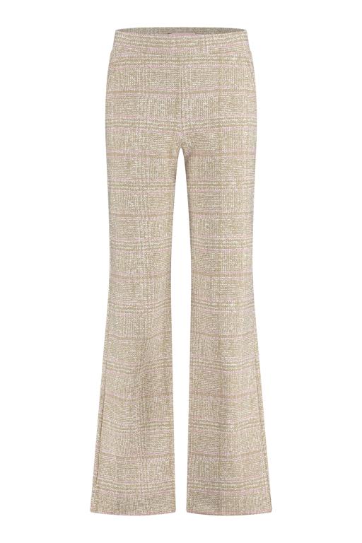 Meghan bonded check trousers