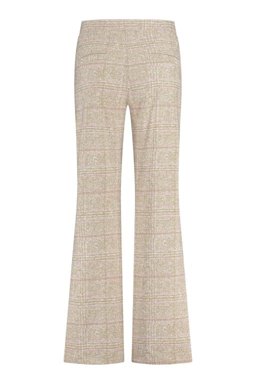 Meghan bonded check trousers