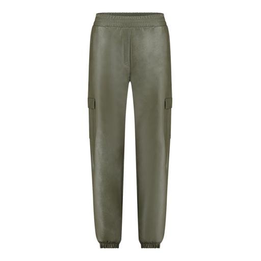Evi leather cargo trousers