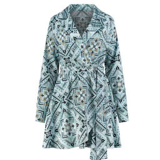 Bangkok Printed Wrap Dress