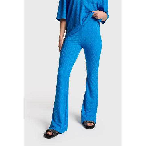Ladies knitted A jacquard knit pants