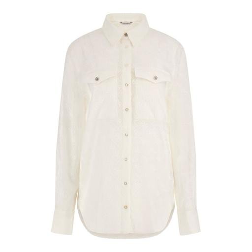 LS viola 4G logo embro shirt