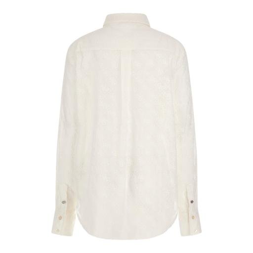 LS viola 4G logo embro shirt